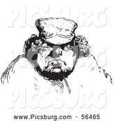 Clip Art of a Black and White Man by Picsburg