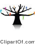 Clip Art of a Tree with Colorful People by Jiri Moucka